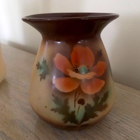 ANTIQUE/VINTAGE HAND PAINTED CZECHOSLOWSKIA VASE - Picture 10 of 10